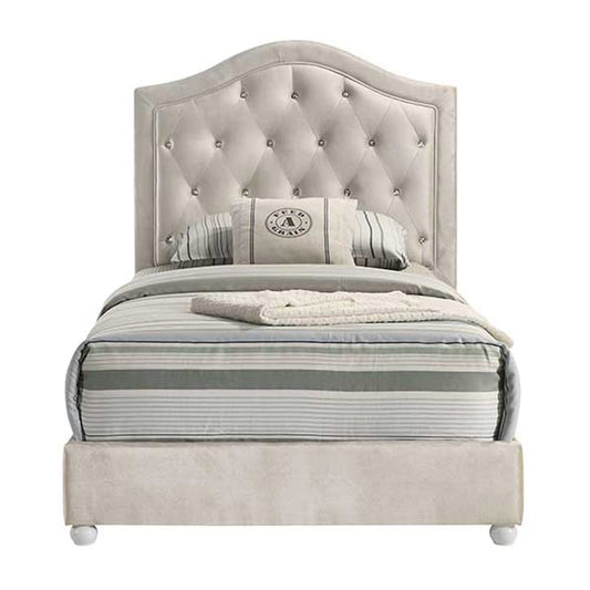 ACME Furniture - Reggie - Full Bed - Beige Fabric - BD04500F view 2
