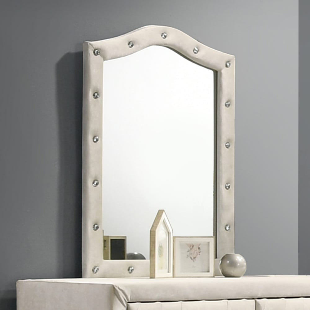 ACME Furniture - Reggie - Mirror - Beige Fabric - BD04504 view 2