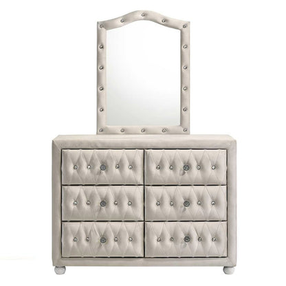 ACME Furniture - Reggie - Mirror - Beige Fabric - BD04504 view 4