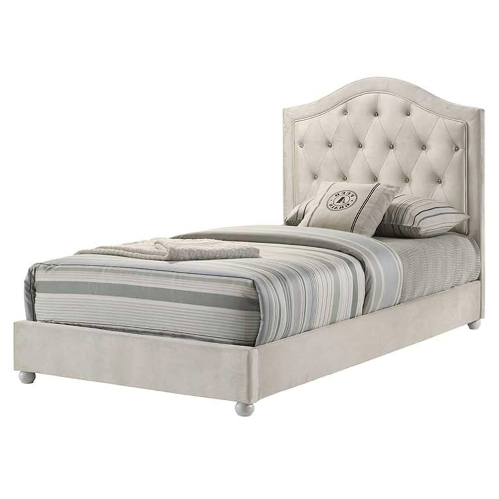 ACME Furniture - Reggie - Twin Bed - Beige Fabric - BD04501T view 1