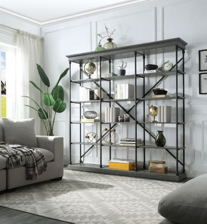 ACME Furniture - Rukia - Bookshelf - Gray & Black Finish - 93038 view 3