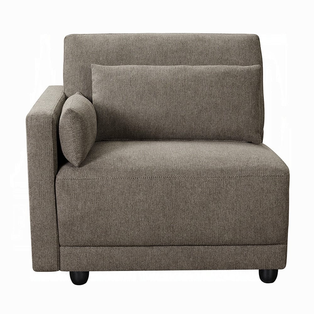 ACME Furniture - Rylie Modular - LF Chair w/3 Pillows - Brown Linen - LV03150 view 2