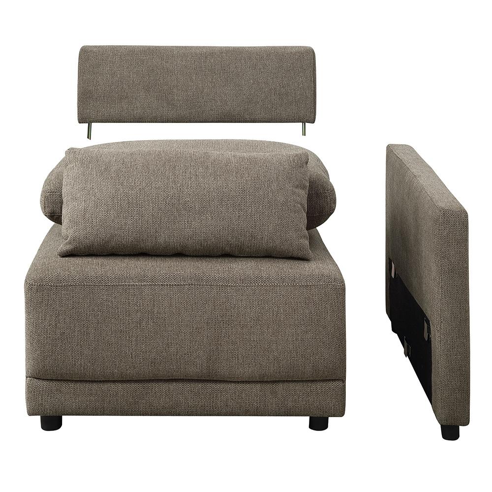 ACME Furniture - Rylie Modular - RF Chair w/2 Pillows - Brown Linen - LV03151 veiw 3