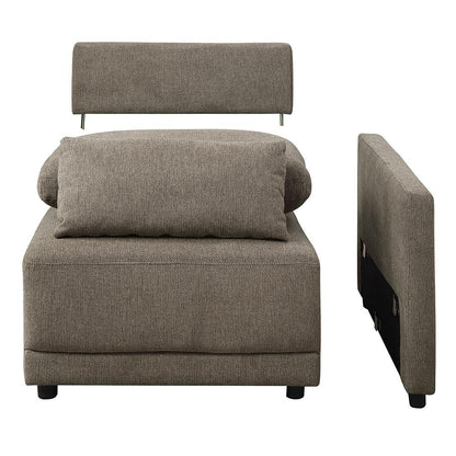 ACME Furniture - Rylie Modular - RF Chair w/2 Pillows - Brown Linen - LV03151 veiw 3