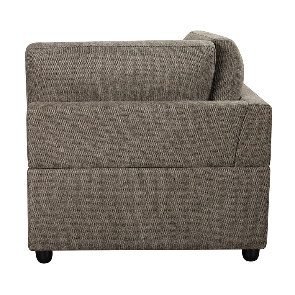 ACME Furniture - Rylie - Modular - Wedge w/3 Pillows - Brown Linen - LV03153 view 2