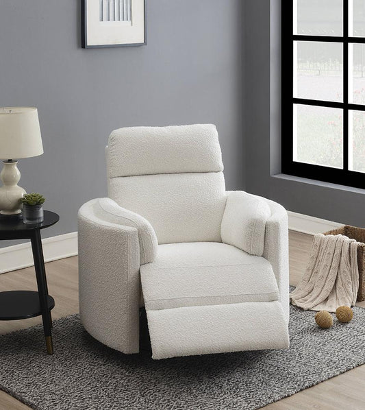 ACME Furniture - Sagen Glider Recliner w/Swivel - Beige Boucle - LV02733 veiw 1