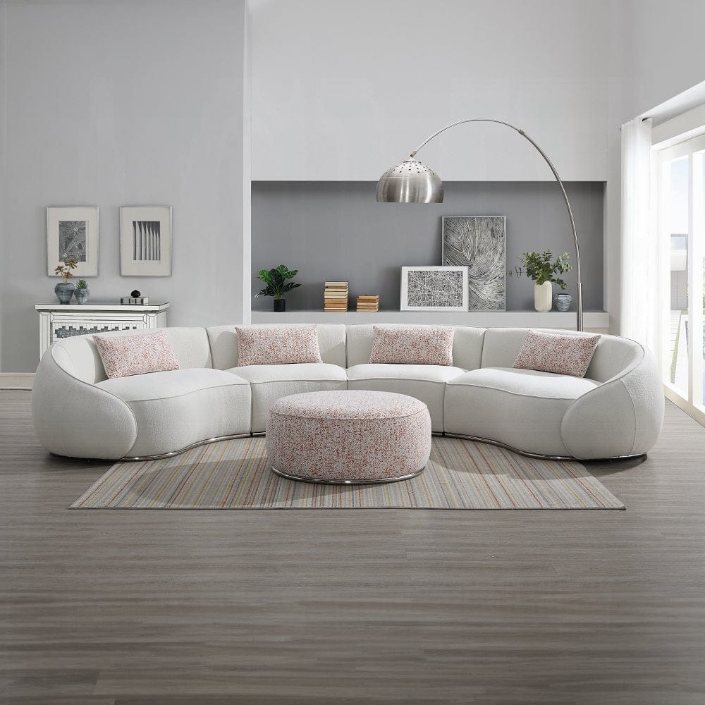 ACME Furniture - Sahara Ottoman - Pattern Boucle - LV03011 view 4