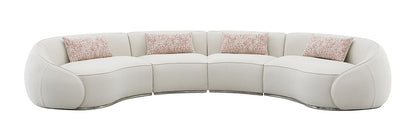 ACME Furniture - Sahara Sectional Sofa w/3 Pillows - Beige Boucle - LV03010 veiw 2