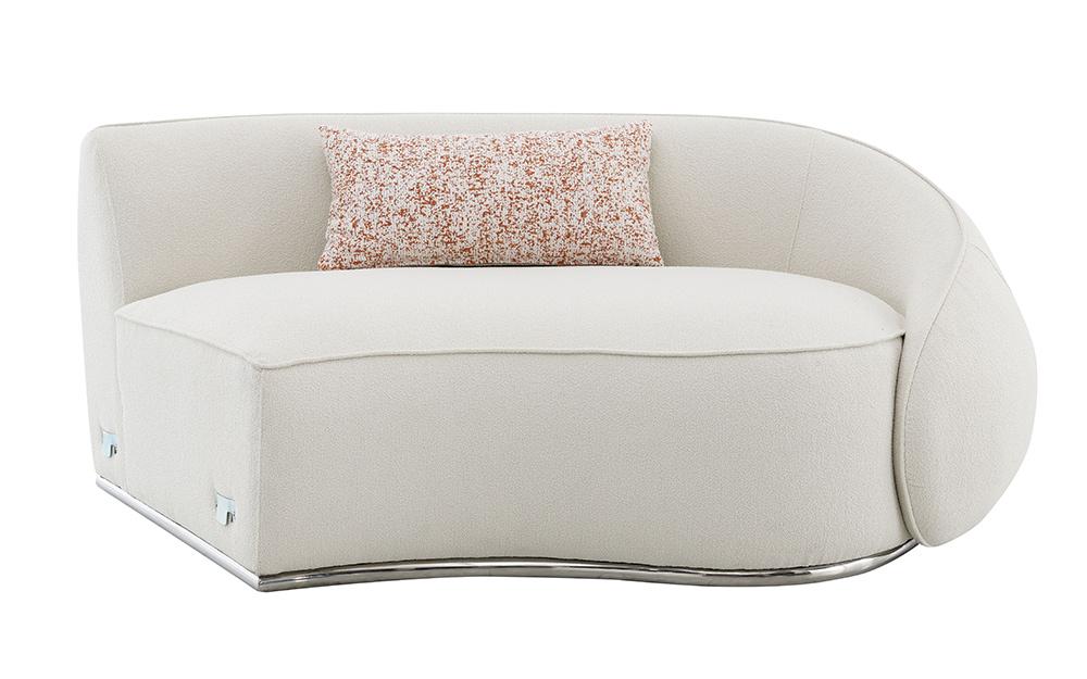ACME Furniture - Sahara Sectional Sofa w/3 Pillows - Beige Boucle - LV03010 veiw 6