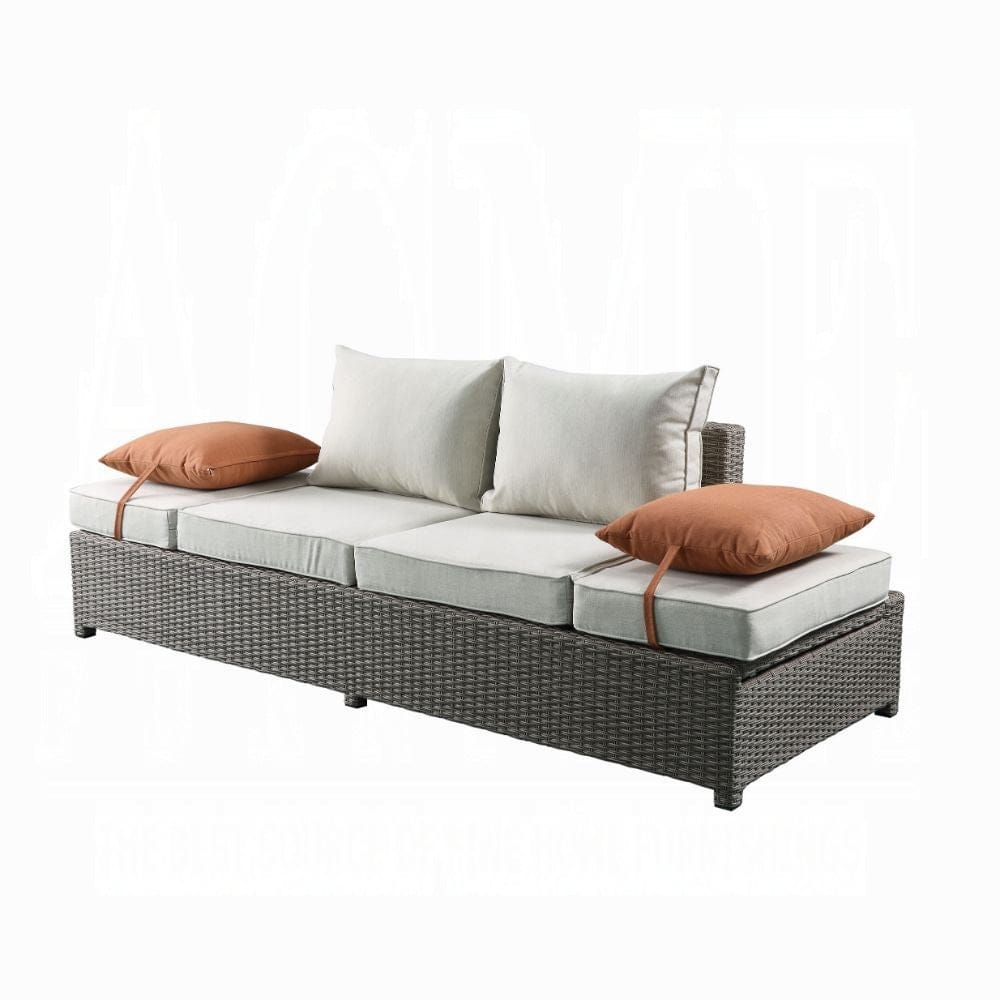 ACME Furniture - Salena Patio Sofa & Ottoman w/2 Pillows - 45015 view 1