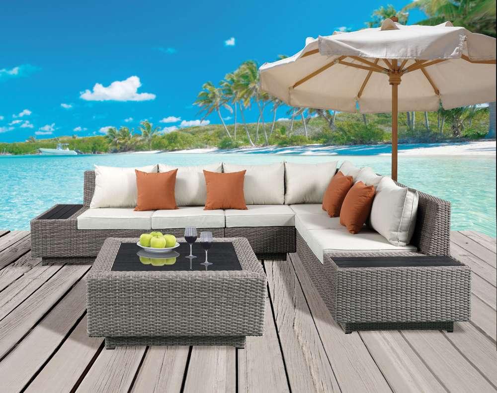 ACME Furniture - Salena Patio Sectional & Cocktail Table - 45020 view 9