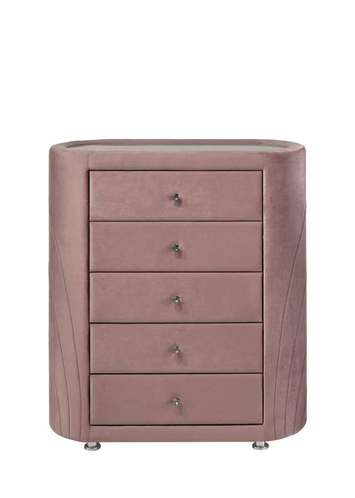 ACME Furniture - Salonia Chest - Pink Velvet - BD01187 view 2