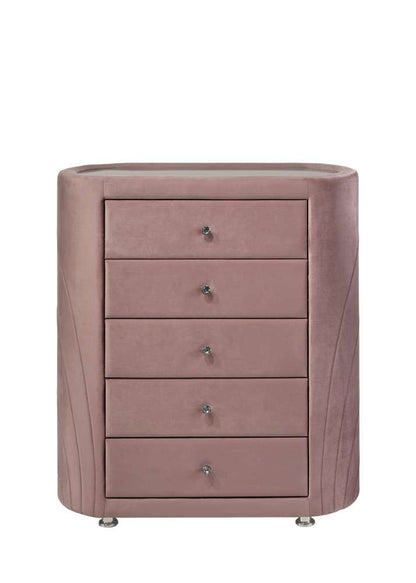 ACME Furniture - Salonia Chest - Pink Velvet - BD01187 view 2