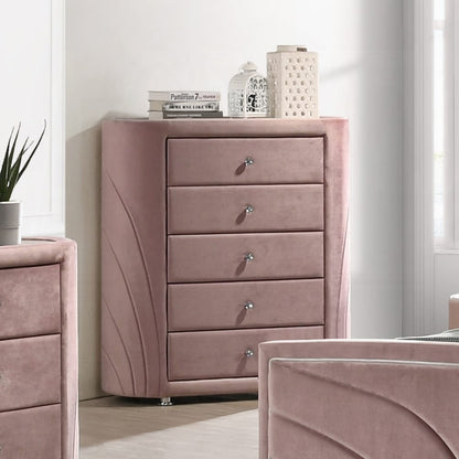 ACME Furniture - Salonia Chest - Pink Velvet - BD01187 view 4