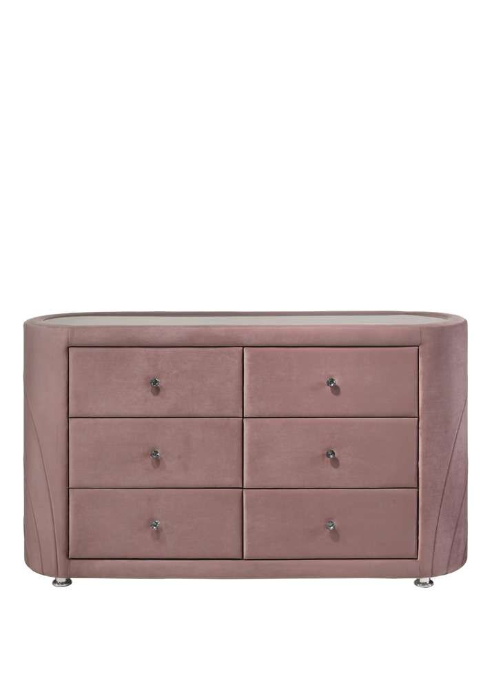 ACME Furniture - Salonia Dresser - Pink Velvet - BD01186 veiw 2