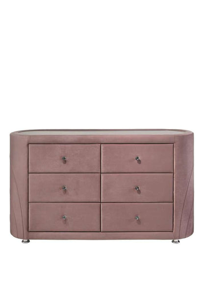 ACME Furniture - Salonia Dresser - Pink Velvet - BD01186 veiw 2