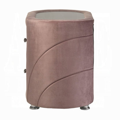ACME Furniture - Salonia Nightstand - Pink Velvet - BD01184 view 4