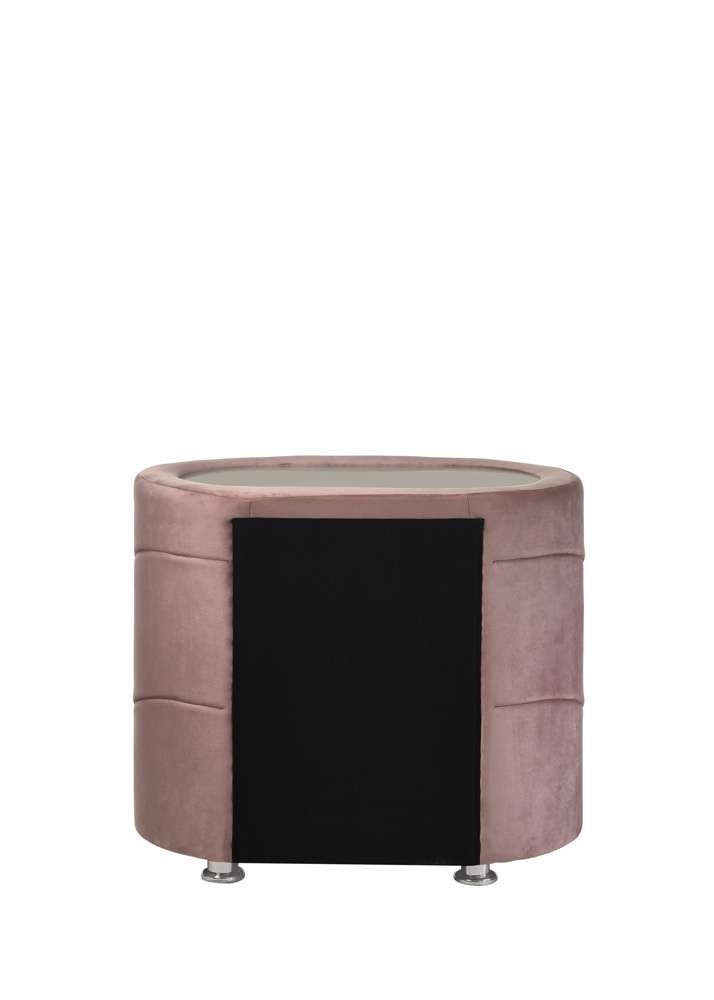 ACME Furniture - Salonia Nightstand - Pink Velvet - BD01184 veiw 4