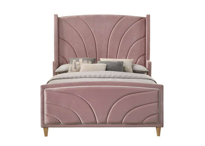 ACME Furniture - Salonia Queen Bed - Pink Velvet - BD01183Q view 2