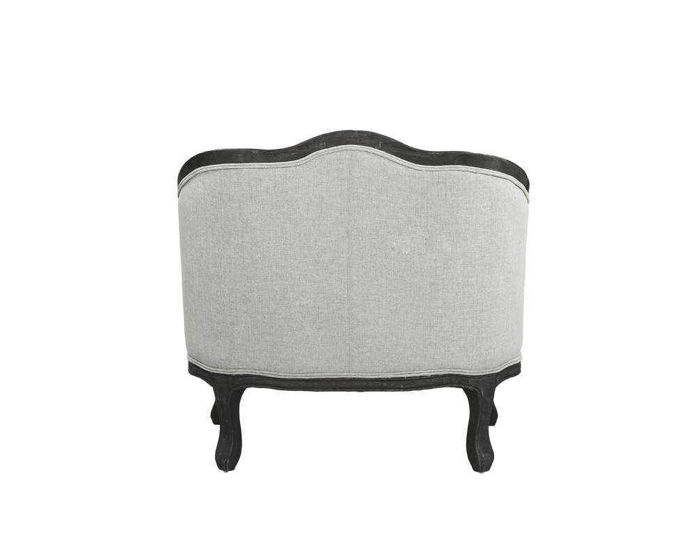 ACME Furniture - Samael Chair w/Pillow - Gray Linen & Dark Brown - LV01129 veiw 5