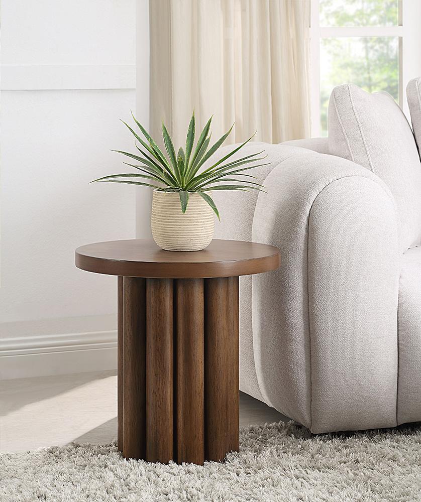 ACME Furniture - Sanat End Table - Brown Finish - LV04236 view 3