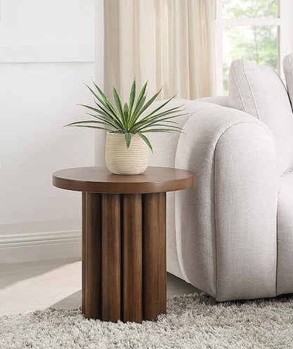 ACME Furniture - Sanat End Table - Brown Finish - LV04236 view 3