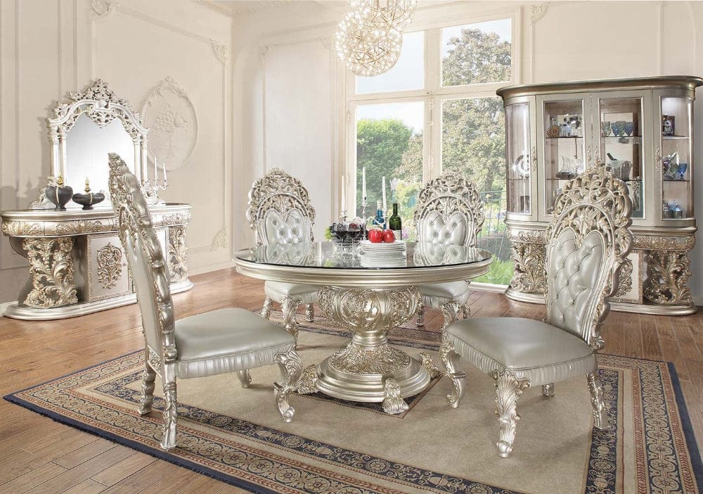 ACME Furniture - Sandoval Round Dining Table - Champagne - DN01493 view 4