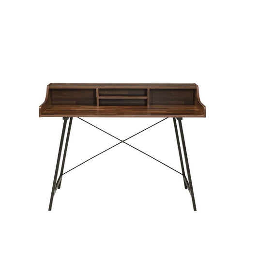 ACME Furniture - Sange - Desk w/USB - Walnut & Black - 92680 view 2