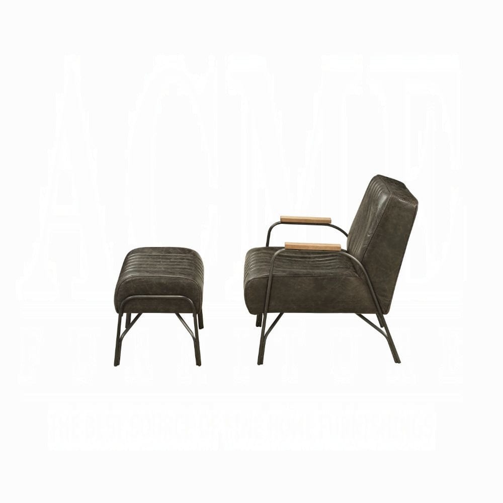 ACME Furniture - Sarahi Chair & Ottoman - 59597 view 3