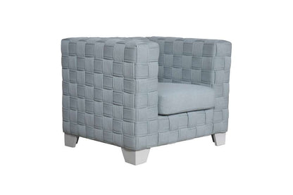 ACME Furniture - Saree Chair - Light Teal Chenille & White - LV02348 veiw 1