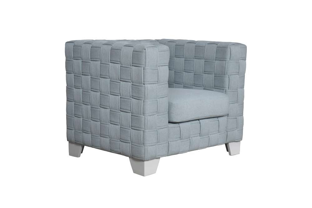 ACME Furniture - Saree Chair - Light Teal Chenille & White - LV02348 view 1
