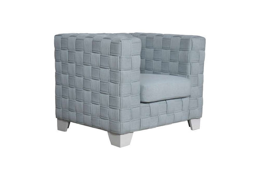 ACME Furniture - Saree Chair - Light Teal Chenille & White - LV02348 view 1