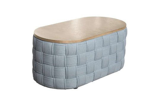 ACME Furniture - Saree Coffee Table - Light Teal Chenille - LV02349 view 1