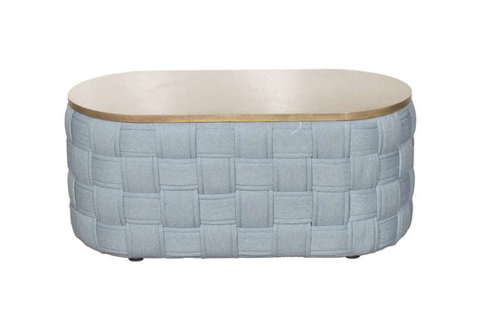 ACME Furniture - Saree Coffee Table - Light Teal Chenille - LV02349 view 2
