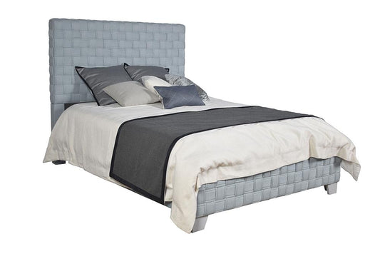ACME Furniture - Saree Eastern King Bed - Light Teal Chenille & Gray Finish - BD02352EK view 1