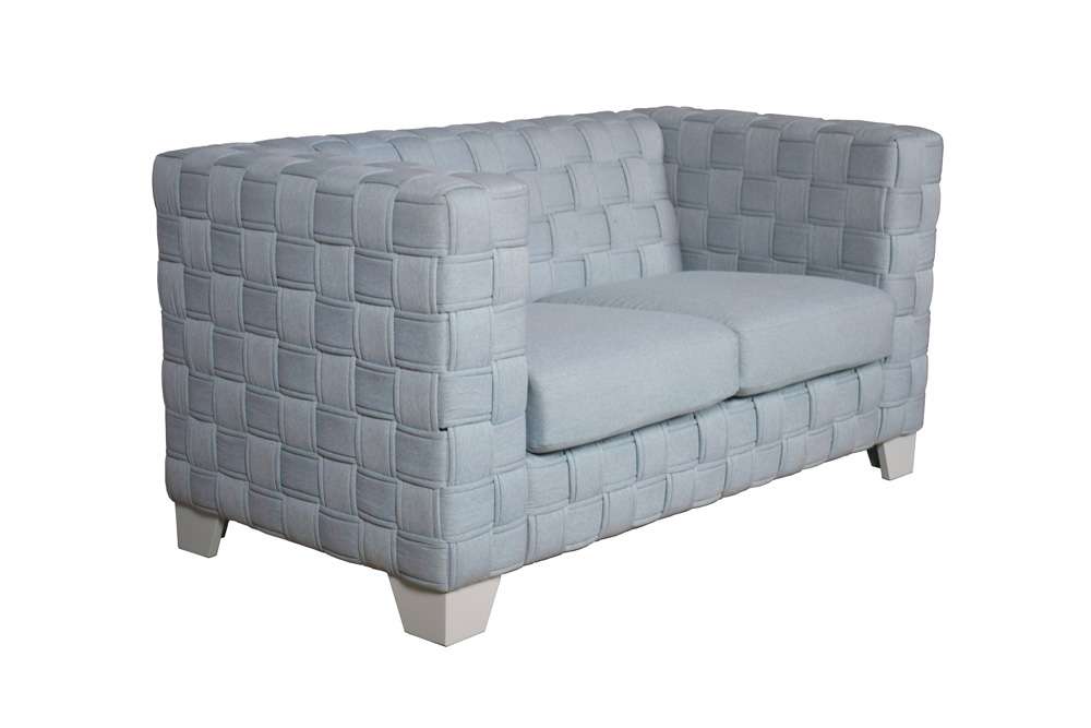 ACME Furniture - Saree Loveseat - Light Teal Chenille & White - LV02347 view 1
