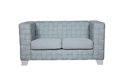 ACME Furniture - Saree Loveseat - Light Teal Chenille & White - LV02347 view 2