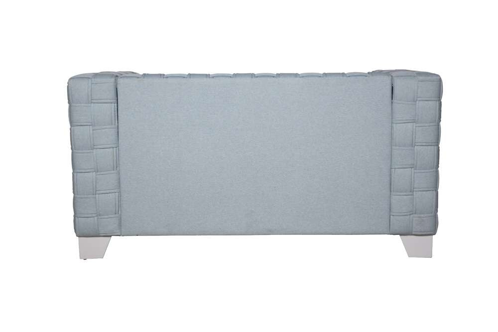 ACME Furniture - Saree Loveseat - Light Teal Chenille & White - LV02347 view 3
