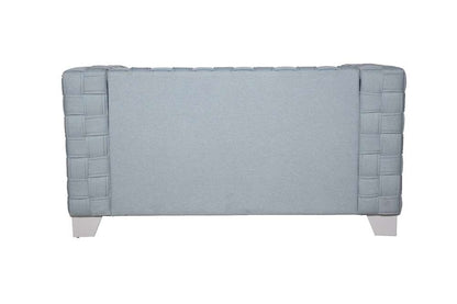 ACME Furniture - Saree Loveseat - Light Teal Chenille & White - LV02347 veiw 3