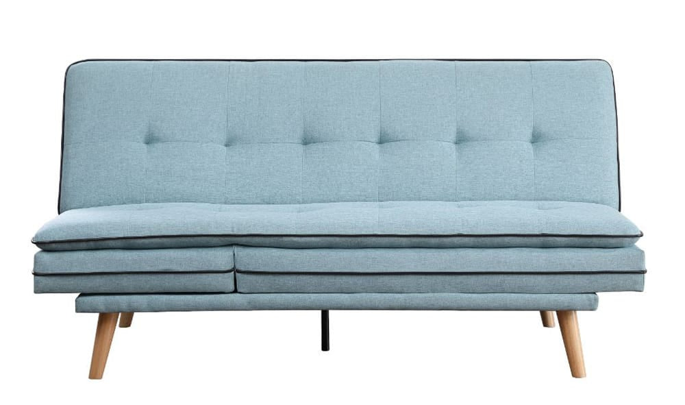 ACME Furniture - Savilla - Adjustable Sofa - Blue Linen & Oak  - 57162 view 2
