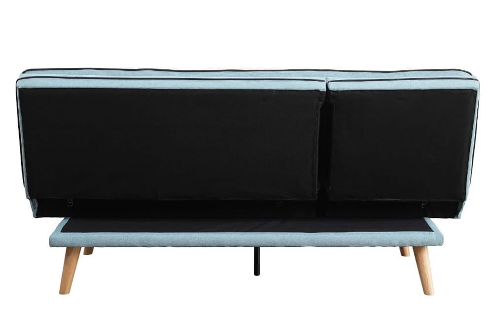 ACME Furniture - Savilla - Adjustable Sofa - Blue Linen & Oak  - 57162 view 3