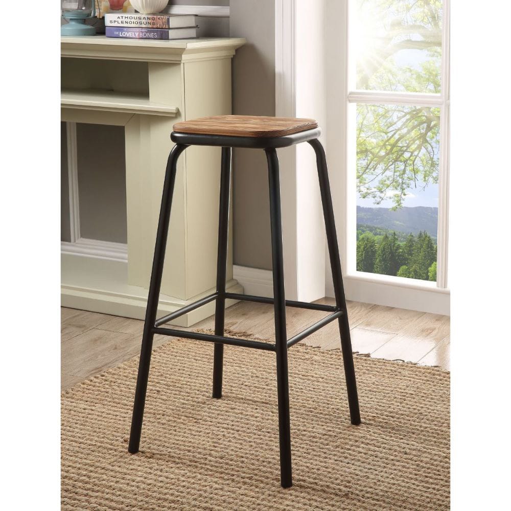 ACME Furniture - Scarus - Bar Stool (Set of 2) - Natural & Black - 72387 view 1