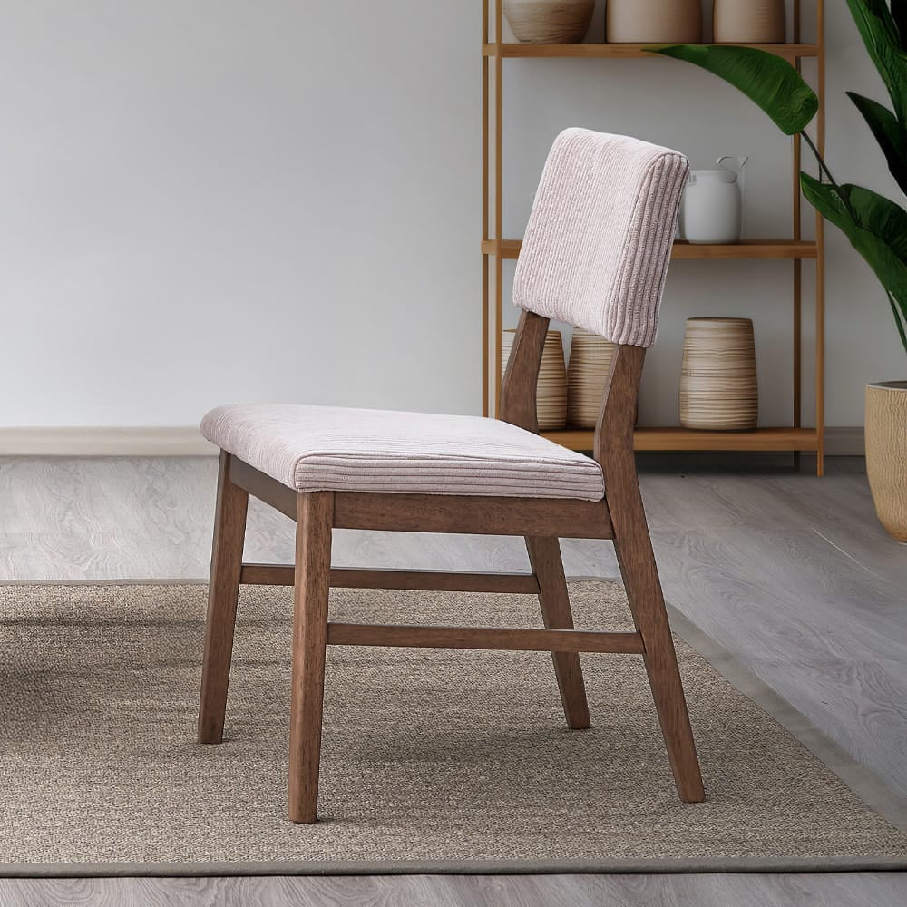 ACME Furniture - Seda - Side Chair (Set of 2) - Dusty Mauve Corduroy & Walnut  - DN04191 view 5