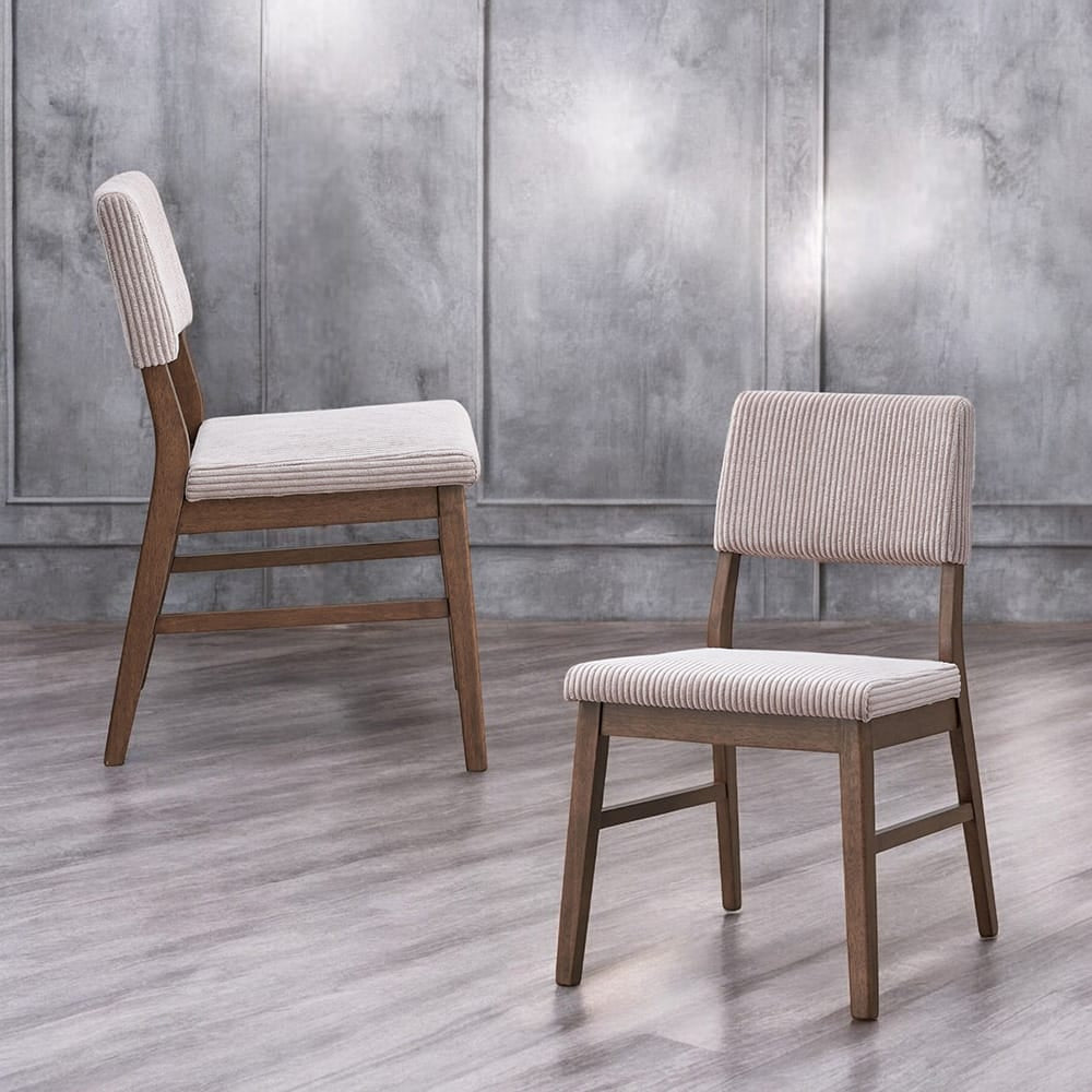 ACME Furniture - Seda - Side Chair (Set of 2) - Dusty Mauve Corduroy & Walnut  - DN04191 view 6