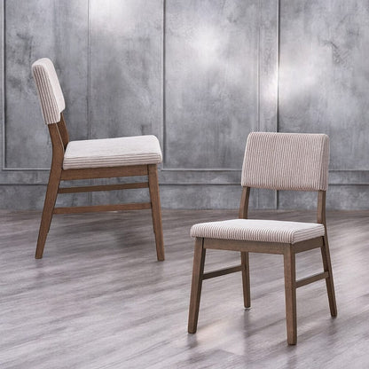 ACME Furniture - Seda - Side Chair (Set of 2) - Dusty Mauve Corduroy & Walnut  - DN04191 view 6