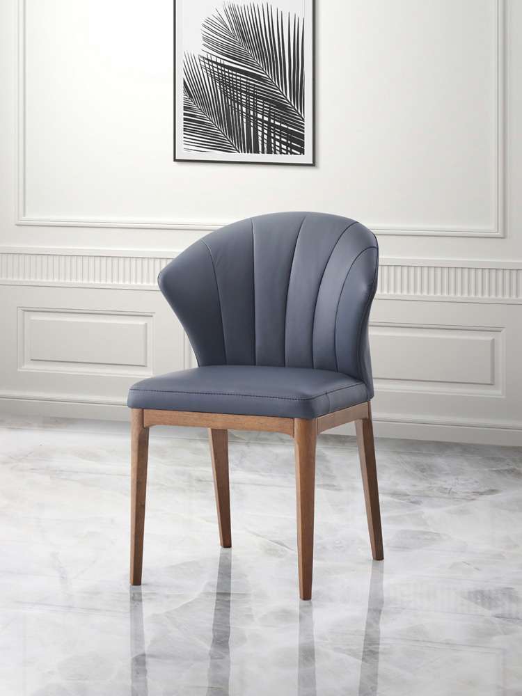 ACME Furniture - Seraphyne Side Chair (Set of 2) - Slate Leather & Walnut - DN02402 veiw 1