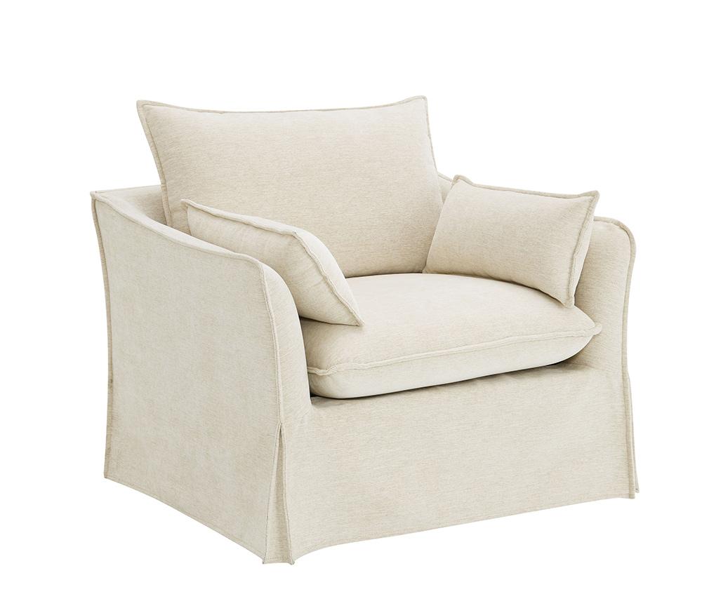 ACME Furniture - Shane Chair w/2 Pillows - Beige Fabric - LV02912 veiw 1