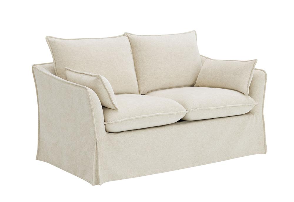 ACME Furniture - Shane Loveseat w/2 Pillows - Beige Fabric - LV02911 veiw 1
