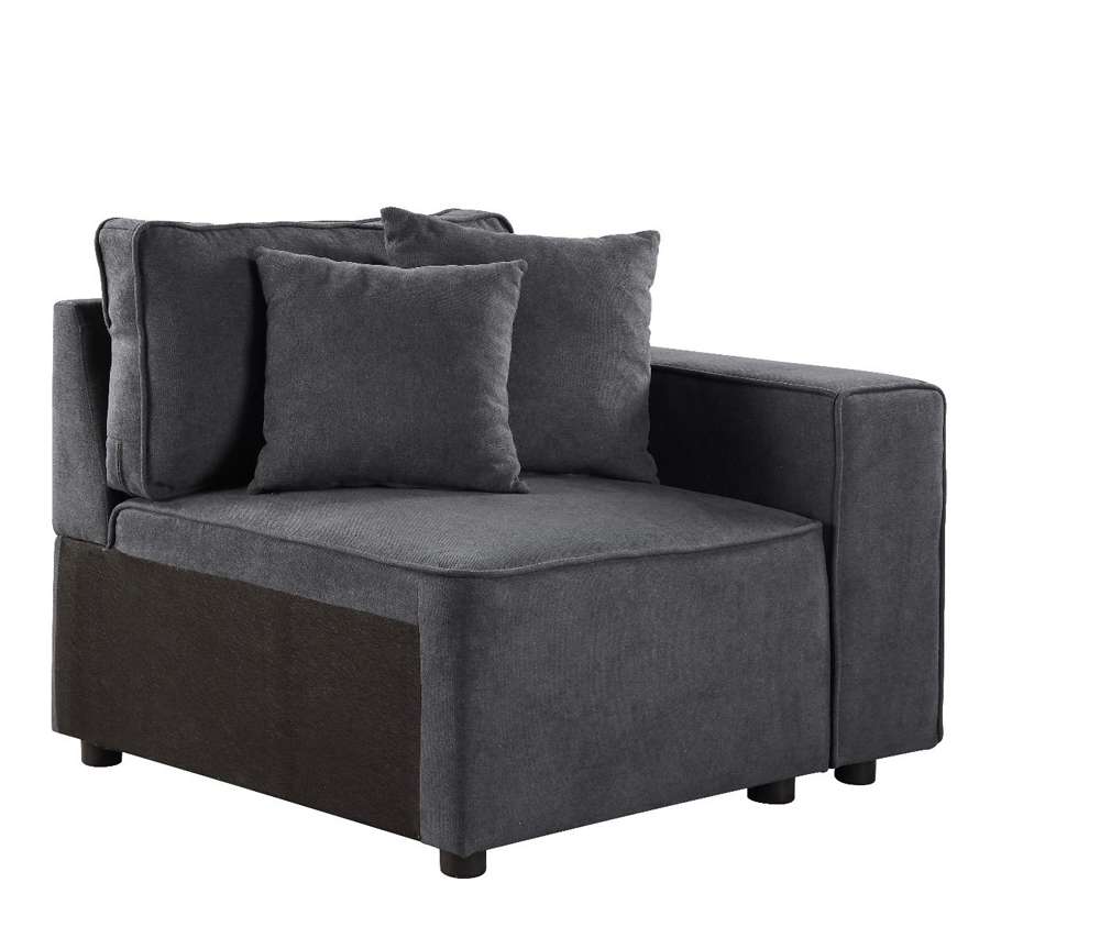 ACME Furniture - Silvester Modular Right Facing Chair w/2 Pillows - 56872 veiw 1