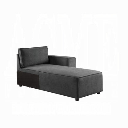 ACME Furniture - Silvester Modular - Chaise w/2 Pillows - Gray Fabric - 56875 veiw 1